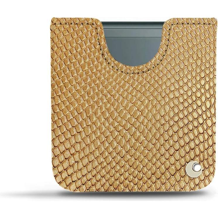 Noreve Lederschutzhülle Samsung Galaxy Z Flip3 (Samsung Galaxy Z Flip3), Smartphone Hülle, Beige