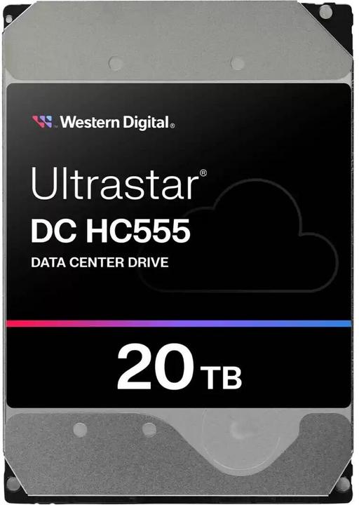 Produktbild WD Ultrastar DC HC555 3.5inch 26.1 20TB 512 7200RPM SATA ULTRA 512E SE NP3 DC (20 TB, 3.5", CMR)