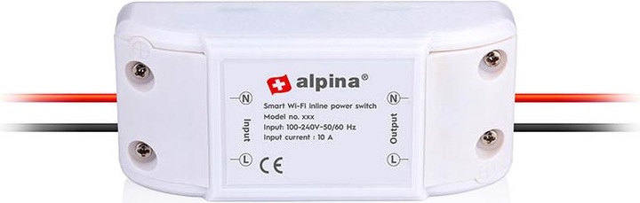 Image du produit alpina Interrupteur intelligent en ligne 230V 10A
