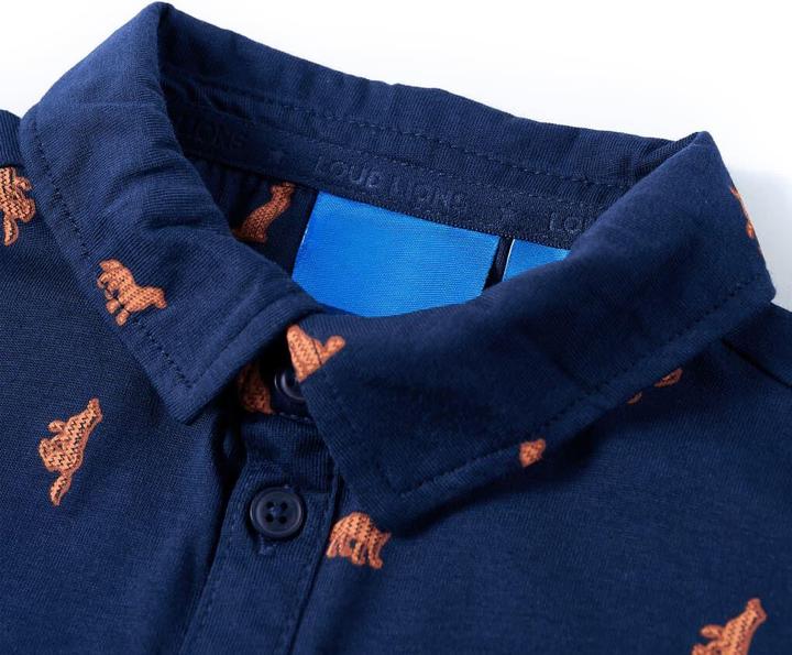 Produktbild VidaXL Kinderhemd Marineblau 104,Material: 100 % Baumwolle,Farbe (104)