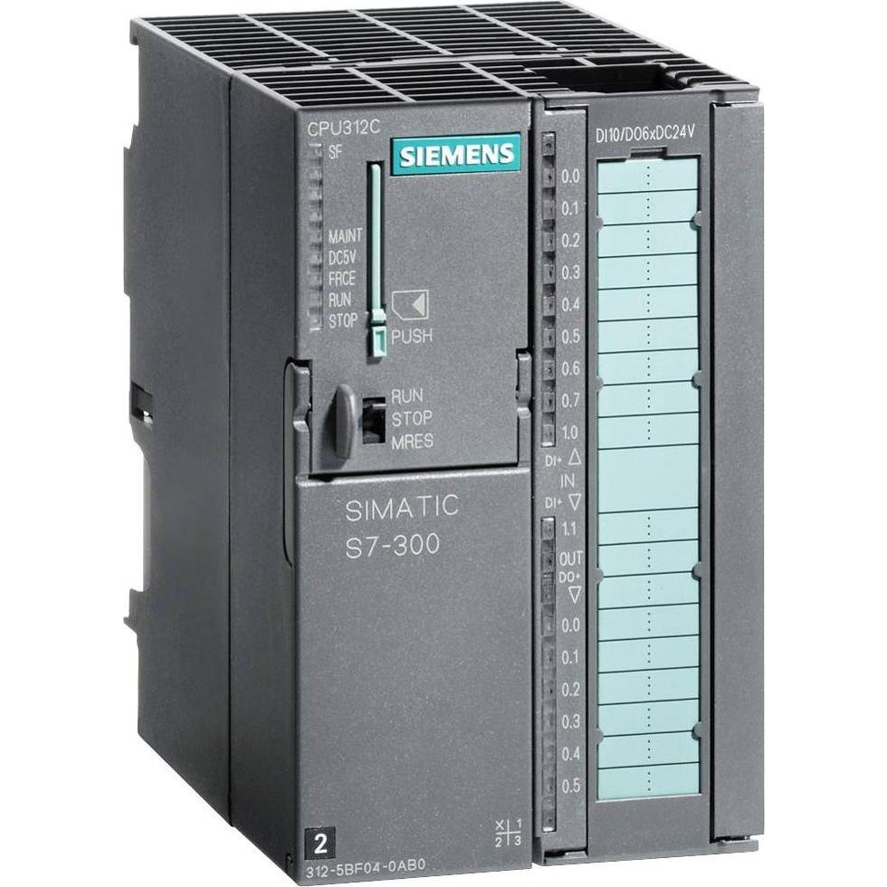 Siemens, Quadro elettrico portatile, CPU312C, 10DI/6DO, 64 KB