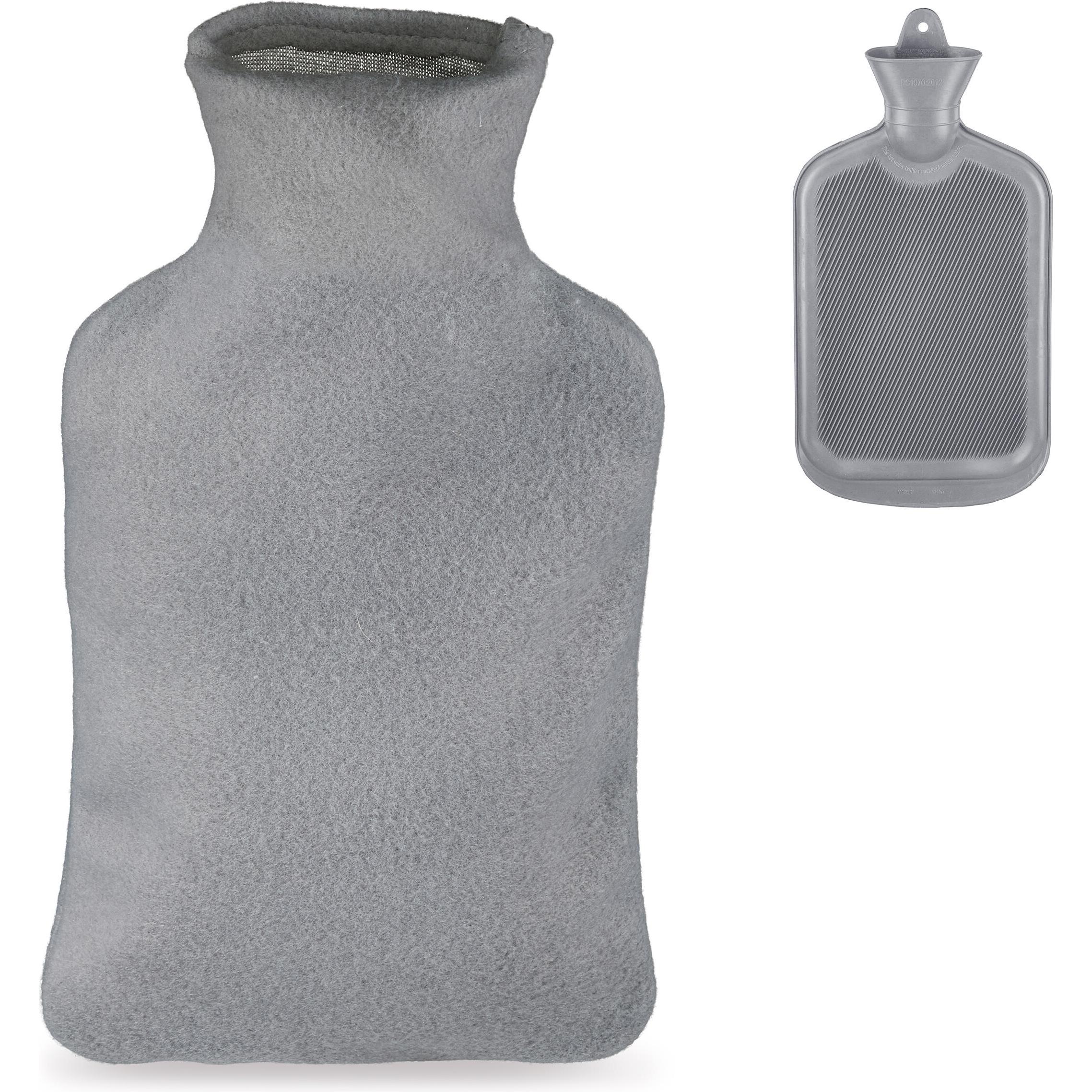 Relaxdays, Bettflasche, Wärmflasche (2 l)