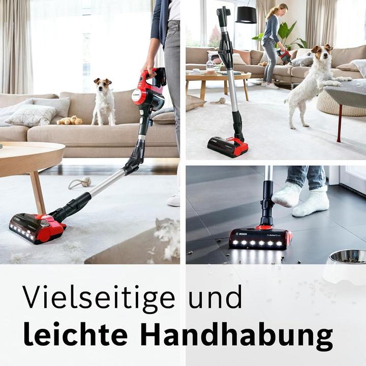 Actual product image Bosch Hausgeräte Unlimited 7 ProAnimal BKS711PET with bend tube, Tornado Red