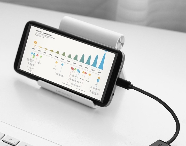 Productafbeelding Ugreen Micro USB 2.0 OTG-adapterkabel (0.10 m, USB 2.0)