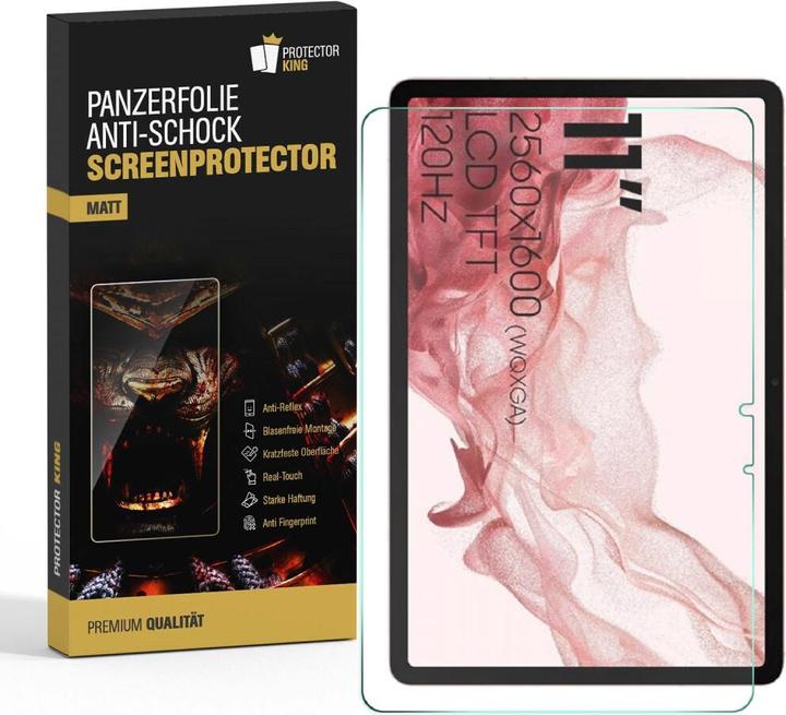 Actual product image Protectorking 6x Panzerfolie Anti-Shock matt entspiegelt (6 Piece, Galaxy Tab S8)