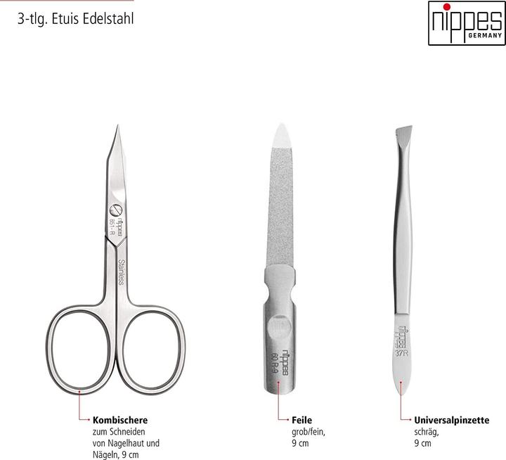Immagine prodotto Nippes Set manicure, 3 pezzi