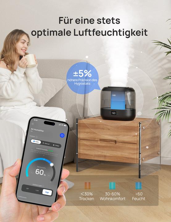 Actual product image Dreo HM420S 4L Air Humidifier (30 m²)