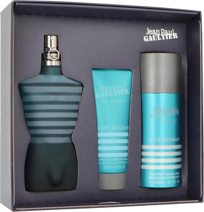 Produktbild Gaultier Le Male Eau De Toilette Spray 125ml Set 3 Artikel (Parfum Set)