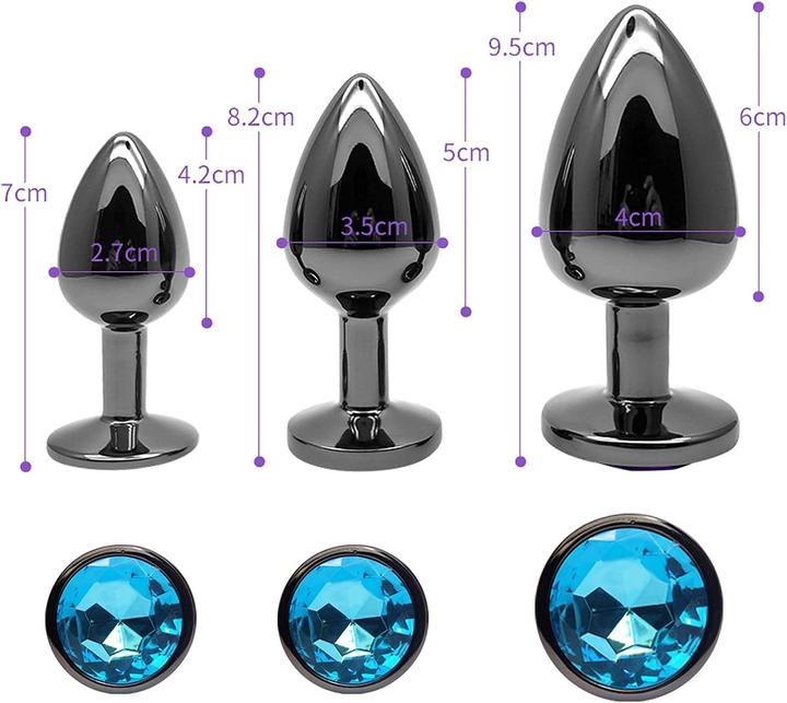 Produktbild AllesCosy Analplug-Set in 3 Grössen