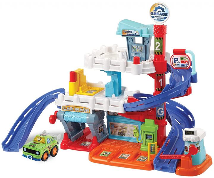 VTech 556603 Toot - Toot Drivers Mega Set con 3 veicoli (versione inglese) 18+ mesi