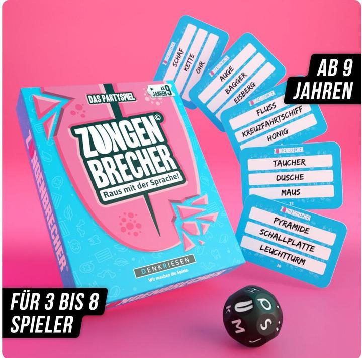 Actual product image Denkriesen Tongue twister (d) (German, 3 - 8 Players)