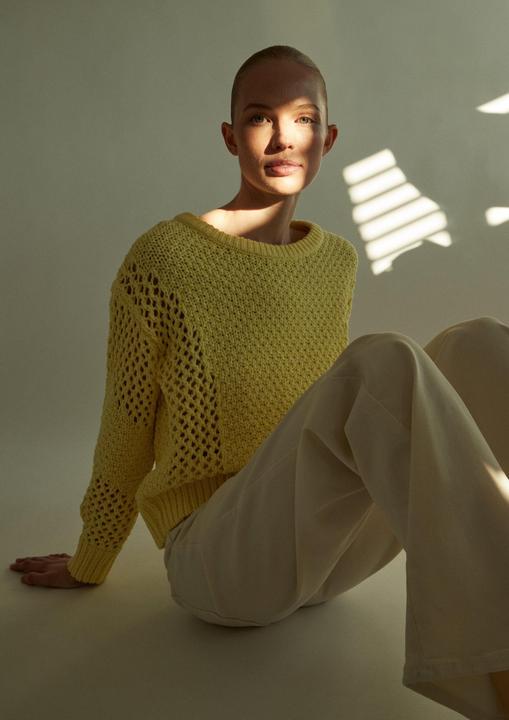 Immagine prodotto Comma Strickpullover Strickpullover mit Label-Patch (S)
