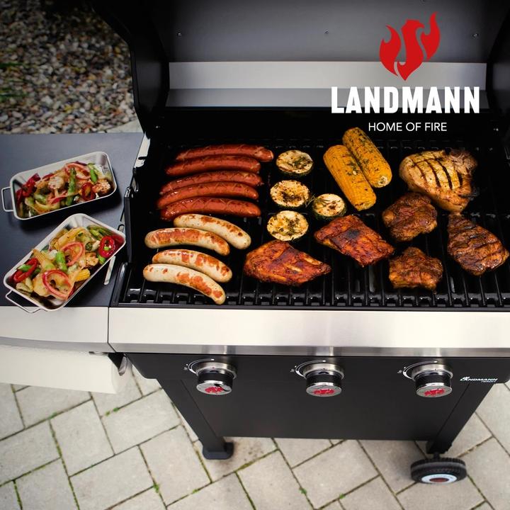 Actual product image Landmann Rexon 3.0 Sapphire Black Gas Grill (11.10 kW)