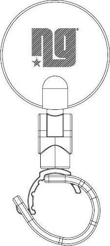 Actual product image NG Sports Ceeloo Premium Handlebar Mirror for Handlebar Ends+Barends 16-22mm, round, black