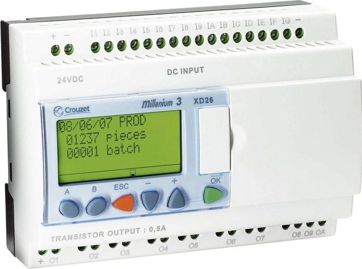 Crouzet Prozessmodul Millenium 3 26I/O 24VDC