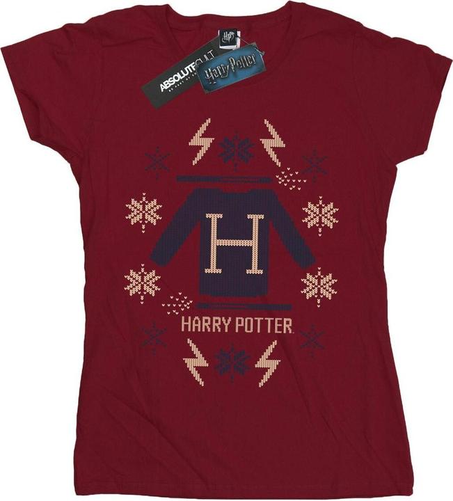 Actual product image Womens/Ladies Christmas Knit Cotton T-Shirt (XL)