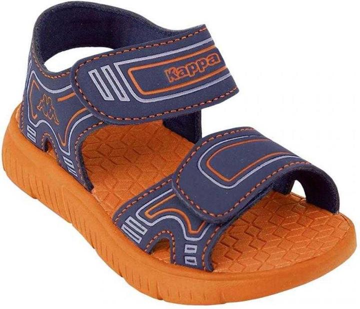 Dunkles Marineblau, Orange