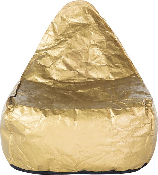 Actual product image Beliani Beanbag gold DROP