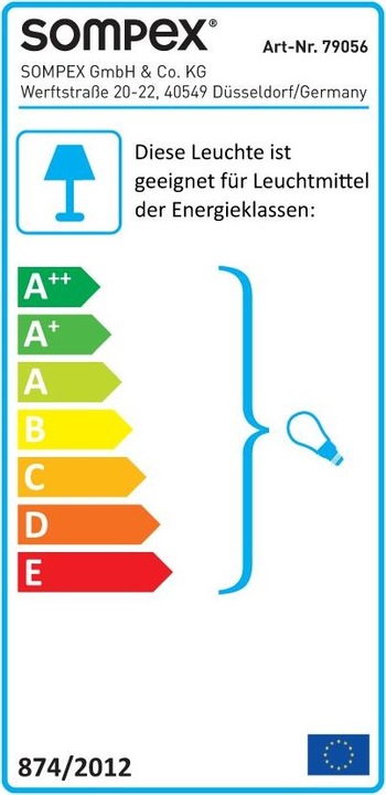 Etichetta energetica Sompex XXL (E27)