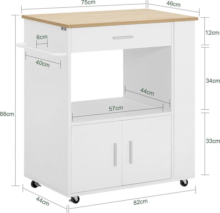 Actual product image SoBuy Kitchen trolley
