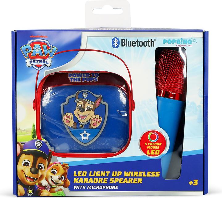 Actual product image OTL Paw Patrol LED Wireless Karaoke Lautsprecher und