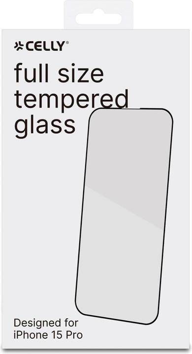 Actual product image Celly Full Glass Iphone 15 Pro (1 pcs., Apple iPhone 15 Pro)