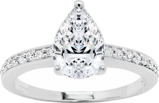 Immagine prodotto Candy Anello a pera, argento 925 (62, 925 Argento)