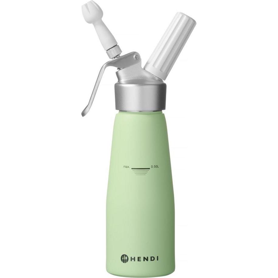 Hendi Sahnespender 0.5L pastellgrün, Rahmbläser, Grün