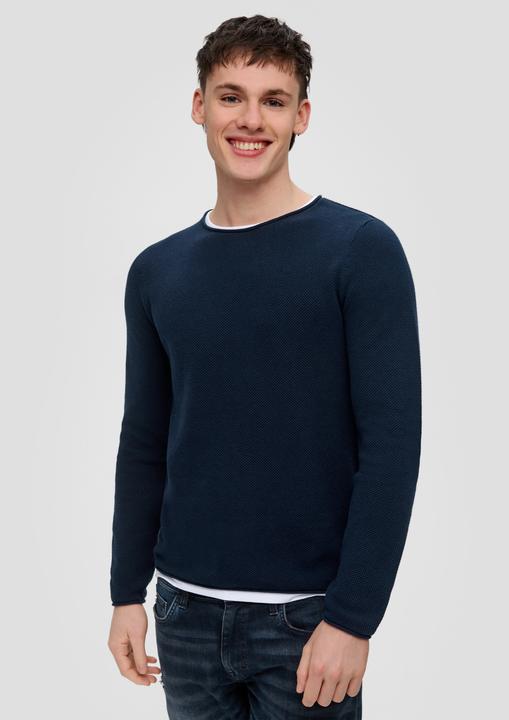 Produktbild s.Oliver Strickpullover Strickpullover in Layering-Optik (S)