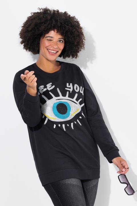 Produktbild Angel of Style Sweatshirt, verziertes Augen-Motiv (48)