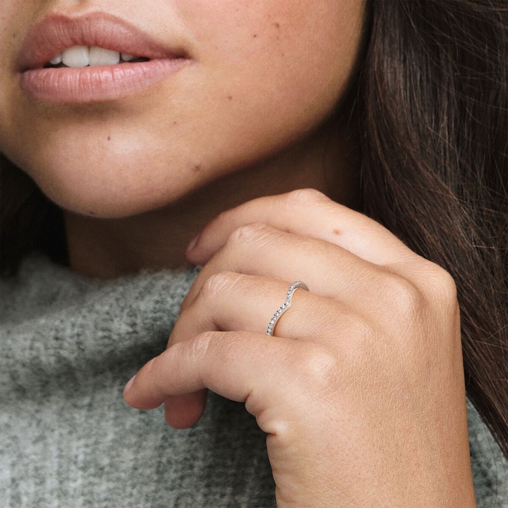 Actual product image Pandora Sparkling Wish Ring (54, 925 Silver)