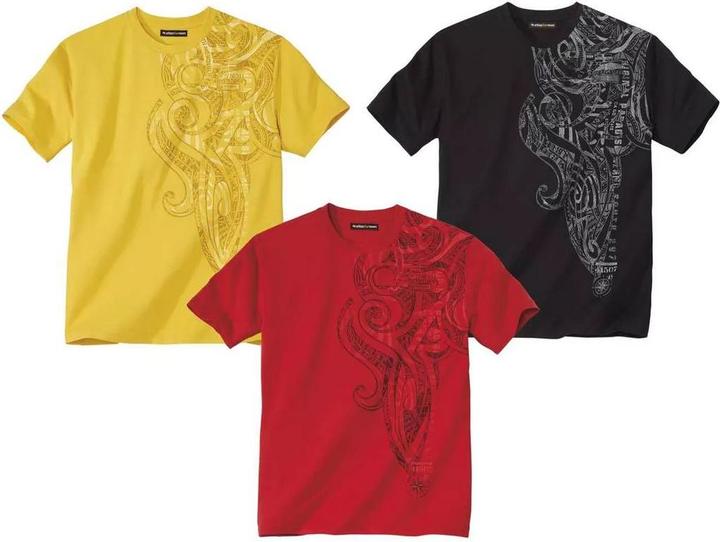 Produktbild Atlas For Men 3erPack TShirts mit EthnoDesign (M)
