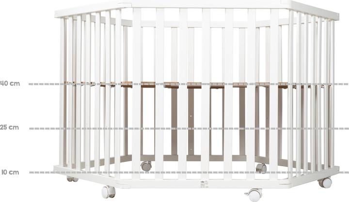 Image du produit Roba Parc hexagonal (Panneau de bois MDF, 106 x 121 x 72 cm)