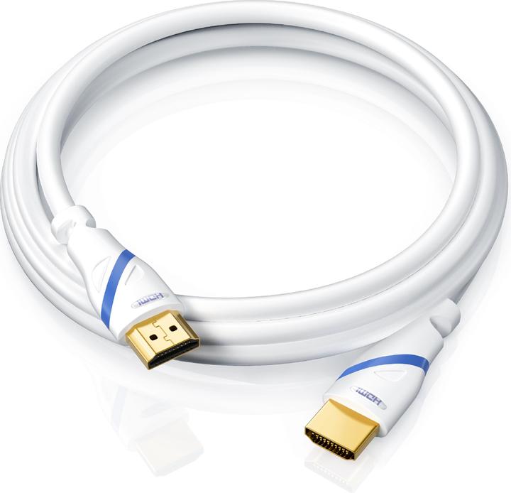 Immagine prodotto Primewire Cavo HDMI 2.0b, tipo A, Ultra HD Highspeed 4K 60Hz, Full HD, 3D, ARC, 18 GBit/s, schermato 3 volte (0.25 m, HDMI)