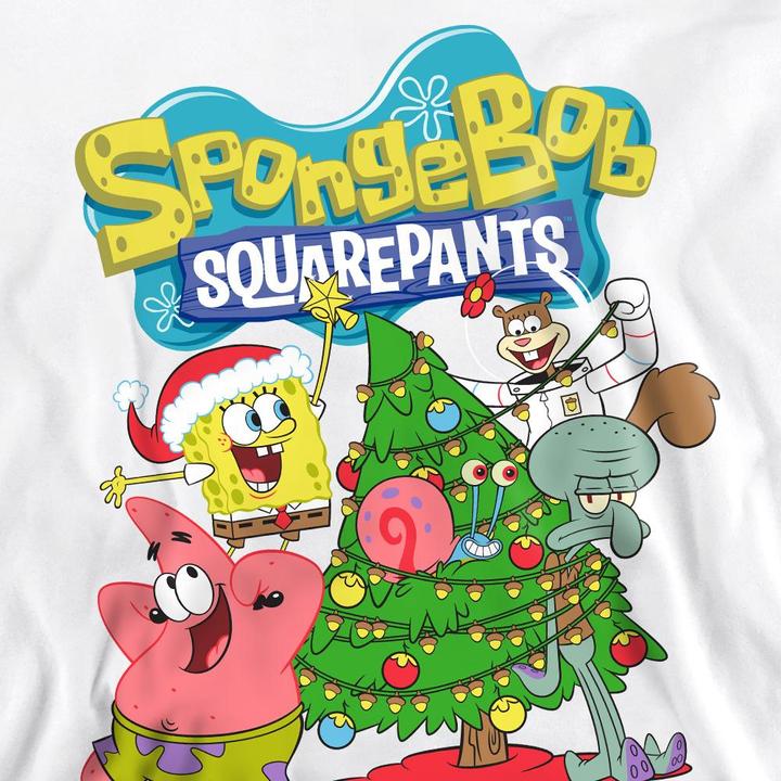 Immagine prodotto Spongebob Squarepants Felpa Albero di Natale Adulto Unisex (S)