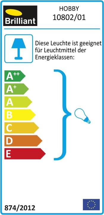 Energie-Label Brilliant Hobby (E27)