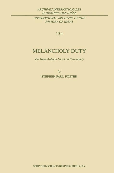 Melancholy Duty (S. P. Foster, 2010)