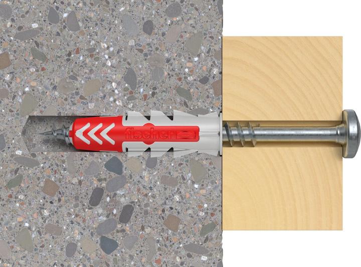 Actual product image Fischer SB Nylon plug Duopower with screw (18 pcs.)
