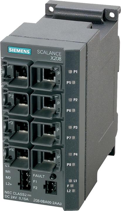 Siemens Simatic Net, Scalance X208,Managed Ie Sw (8 ports)