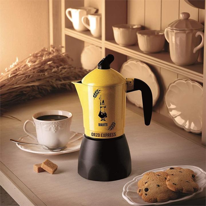 Produktbild Bialetti Orzo Express - Mokka-Kanne - Aluminium - Schwarz - Aluminium - 4 Tassen - Orzo E (4 T.)