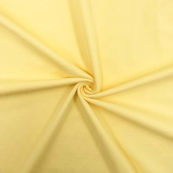 Immagine prodotto Stoffrestposten Jersey di cotone - Giallo pastello - Quantità minima di vendita: 1 metro