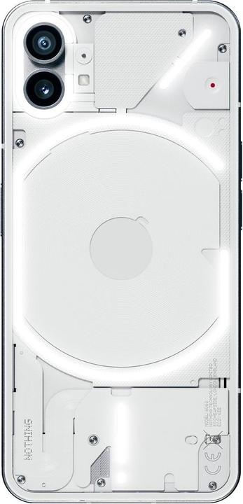 Nothing Telefoon (1) (12GB) (256 GB, Wit, 6.55", Dubbele SIM, 5G)