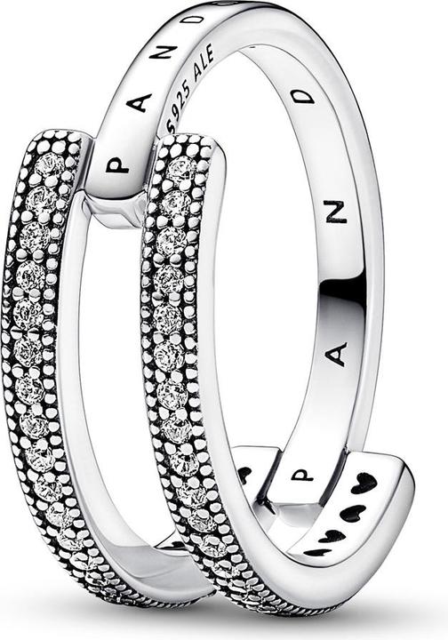 Produktbild Pandora Signature Logo & Pavé Double Band Ring (48)