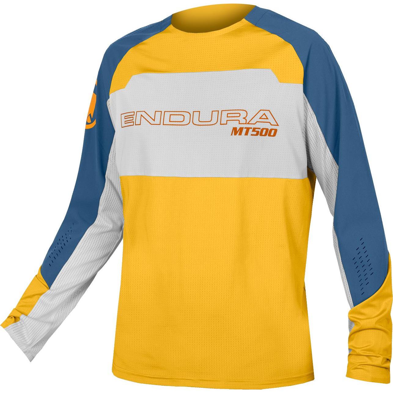 Endura, Herren, Velotrikot, MT500 Burner Lite Trikot (langarm) (XL), Gelb, XL