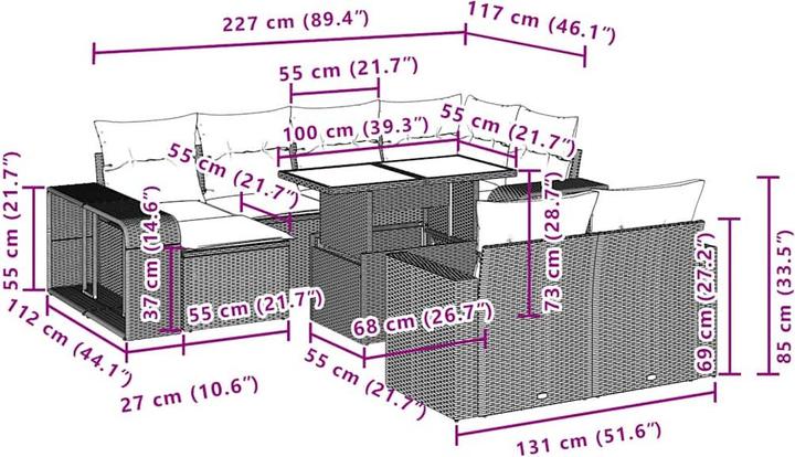 Produktbild vidaXL Layne