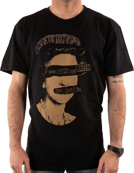 Actual product image Sex Pistols Unisex Adult God Save The Queen Embellished T-Shirt (S)