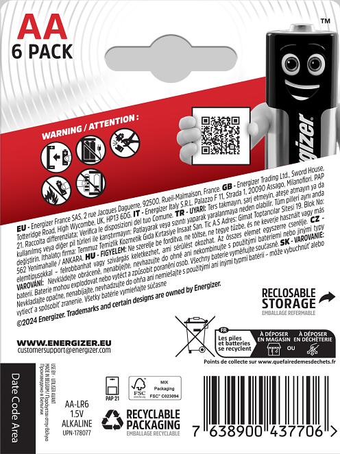 Image du produit Energizer Max (6 pcs, AA)