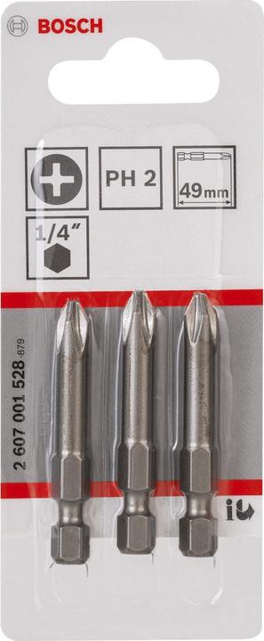 Actual product image Bosch Professional Zubehör Schrauberbit Extra-Hart (Cross Phillips PH M2)