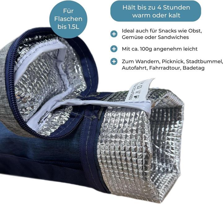 Produktbild Hermex Flaschenkühler Flaschenkühltasche Isoliertasche Thermotasche (1.50 l)
