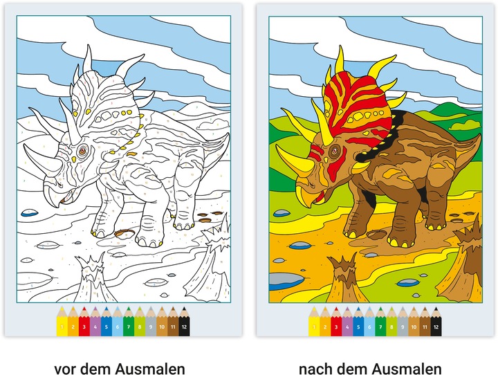Produktbild Ravensburger CreArt Malen nach Zahlen ab 7: Dinosaurier